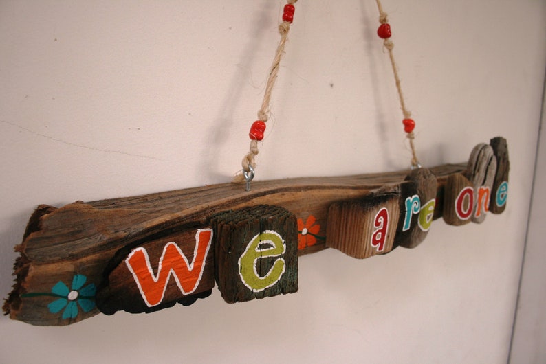 Driftwood We Are One Driftwood ArtAnniversary Gift, Valentine's Day Gift Made to Order image 2