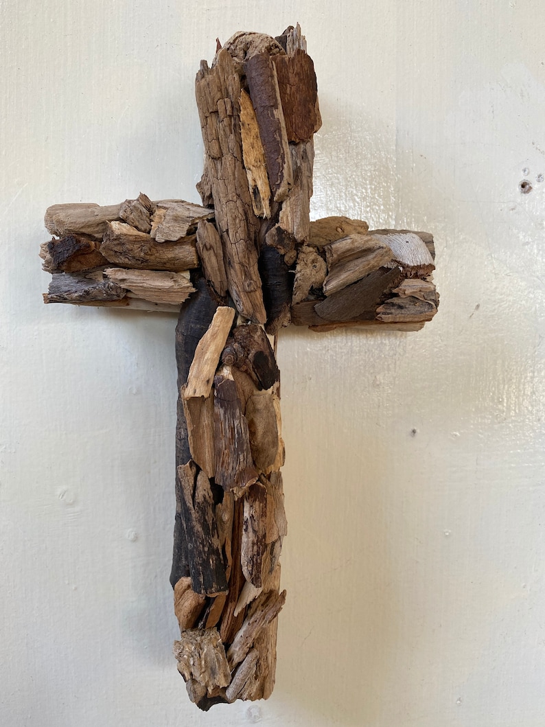Driftwood Handmade Driftwood Cross Rustic Beach Home Decor Etsy