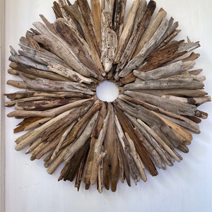 Driftwood wreath. Garden wreath. Outdoor decoration. Coastal wreath. Garden driftwood. Garden signs outdoor. image 7