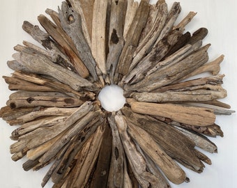 Driftwood wreath. Garden wreath. Outdoor decoration. Coastal wreath. Garden driftwood. Garden signs outdoor.