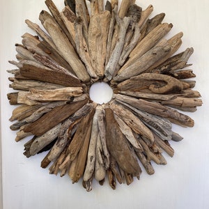 Driftwood wreath. Garden wreath. Outdoor decoration. Coastal wreath. Garden driftwood. Garden signs outdoor. image 8