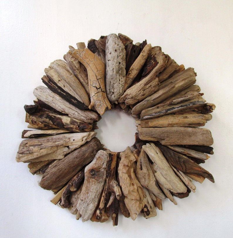 Driftwood Wreath, Rustic Home Decor, Beach Home Decor MADE TO ORDER door decor peacelovedriftwood, housewarming gift, beach wreath. Home. image 1