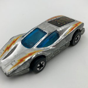 Vintage 1977 Hot Wheels Super Chromes Large Charge Chrome Die Cast Car Hong Kong