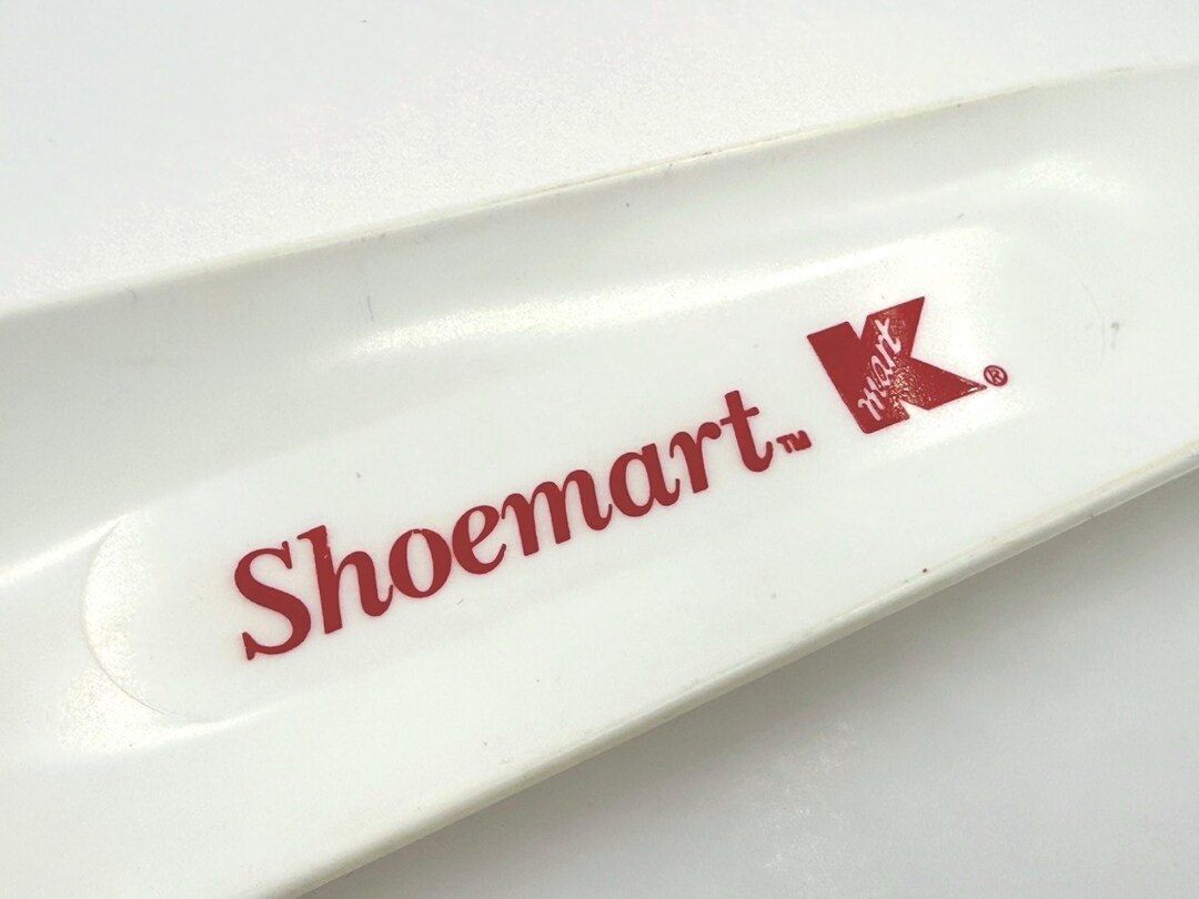 Shemarit Vintage 1990s Kmart Shoemart White Plastic Shoe Horn – Red Lettering ...