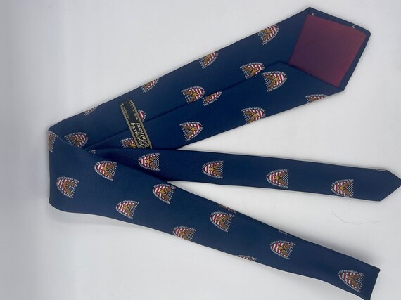 Vintage 1980s Navy Blue Souvenir Tie from The Ame… - image 6