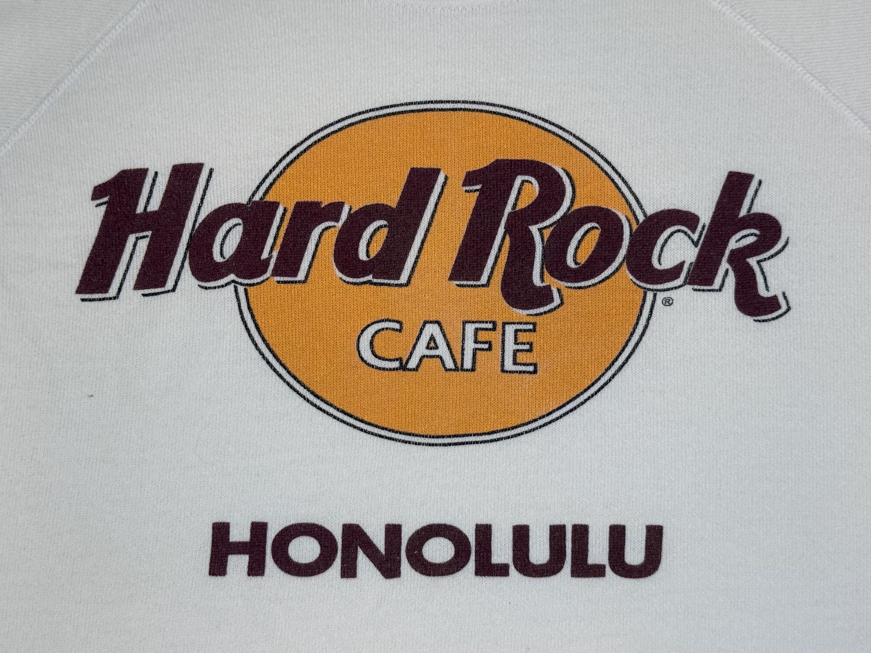 Vintage 90s Hard Rock Cafe Honolulu Sweatshirt - Hanes Long Sleeve 