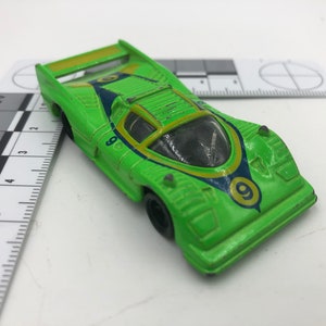 Vintage 1970s Grass Green Shiden BMW 77 Die Cast Car Tomy Pocket Cars