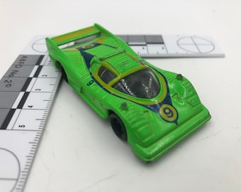 Vintage 1970s Grass Green Shiden BMW 77 Die Cast Car Tomy Pocket Cars