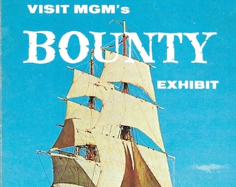 Vintage 1960s MGM's Bounty Exhibit St. Petersburg Florida Souvenir Promotional 3-Fold Color Brochure