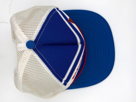 Vintage 1980s Red White and Blue Souvenir Trucker… - image 4