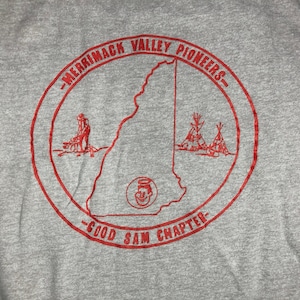 Vintage 80er Jahre Merrimac Valley Engineers T-Shirt: Gutes Sam Club Souvenir