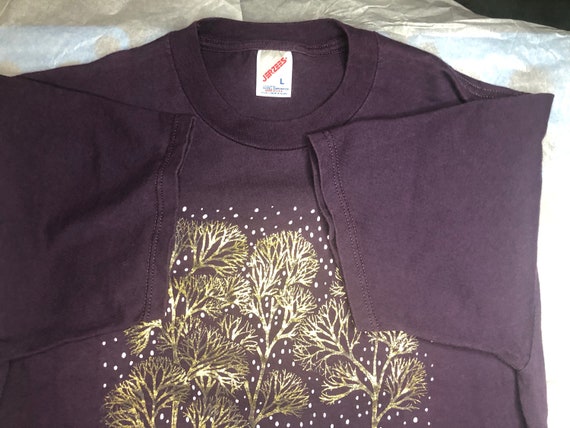 Vintage 1990s Alaska Purple Cotton Souvenir T-Shi… - image 4