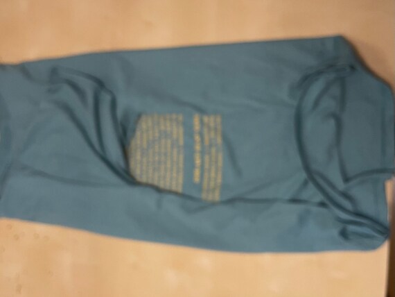 Vintage 2000s aqua blue striped crop top