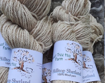 Hilltop Shetland Worsted Wool-Natural Fawn