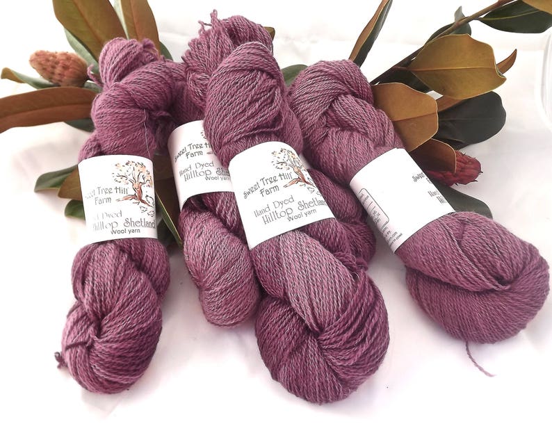 Hilltop Shetland FingeringSock weight Hand Dyed-Eclipse