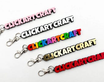 Gepersonaliseerde sleutelhanger met beweegbare naam, 3D-geprint fidget-accessoire (kleuren naar keuze)