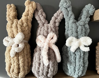 Handmade Stuffed Knit Bunny