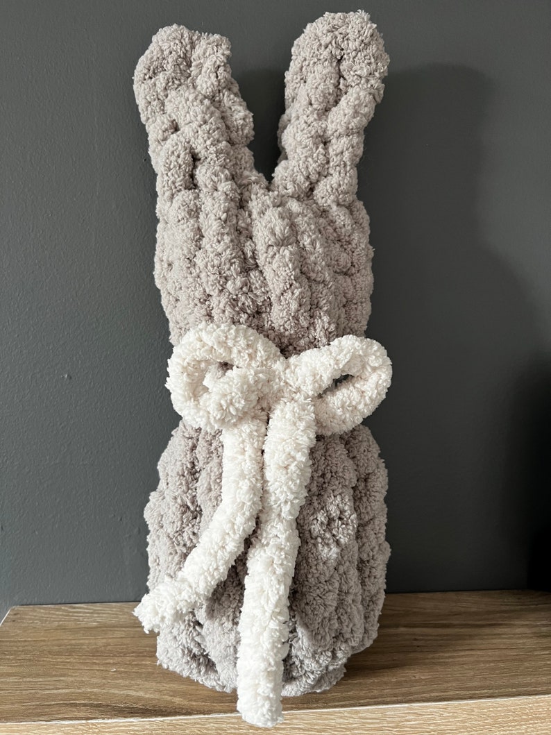 Handmade Stuffed Knit Bunny image 2