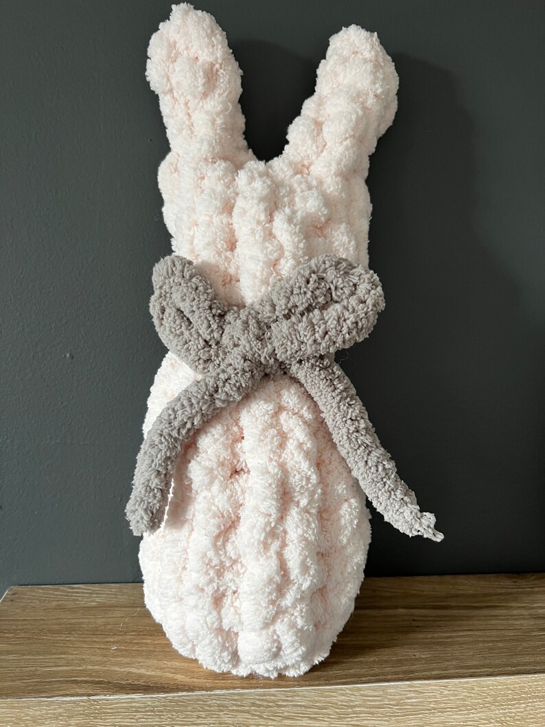 Handmade Stuffed Knit Bunny image 4