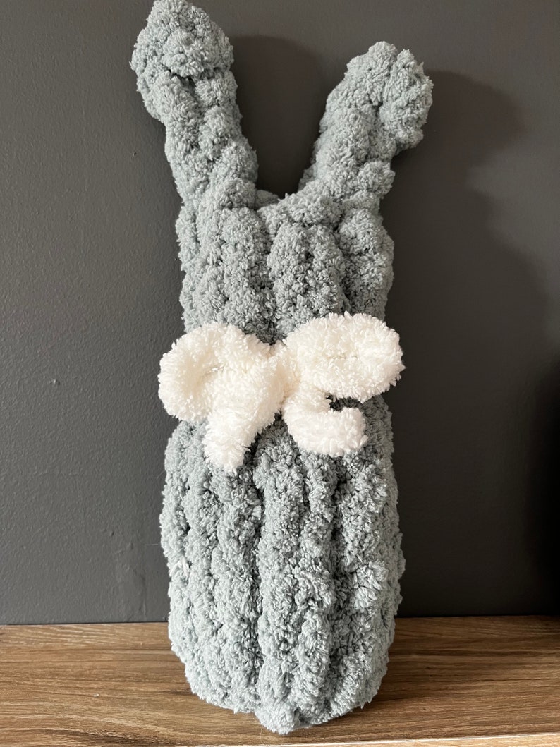 Handmade Stuffed Knit Bunny image 8