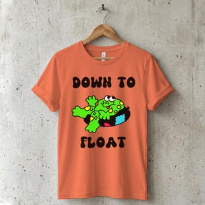 Frog Floatie T-Shirt | Retro 70s 80s Summer River Tubing Tee