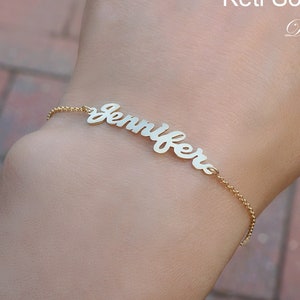 Rose gold name anklet new arrivals