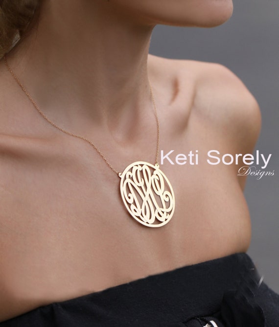 Keti Sorely Designs Monogram Necklace