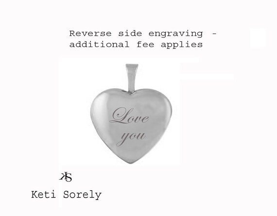Personalized Heart Locket Monogram 