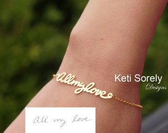 Pulsera de oro macizo o plata de ley de 10K, 14K o 18K, copia cualquier escritura, mensaje o versículo bíblico en oro amarillo, rosa o blanco, regalo para mujer.