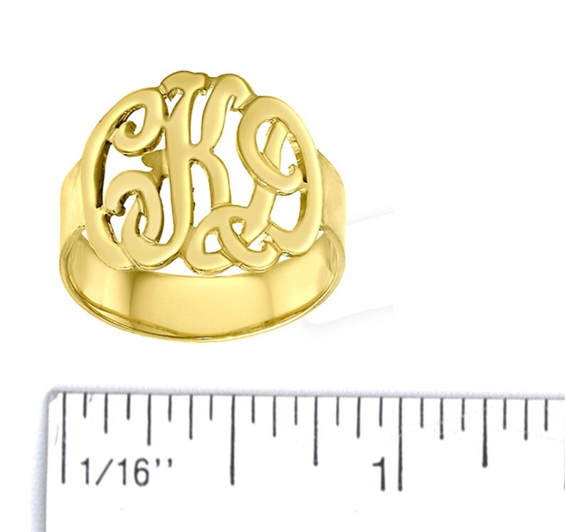 Handmade Monogram Ring Customize It With Your Initials Etsy