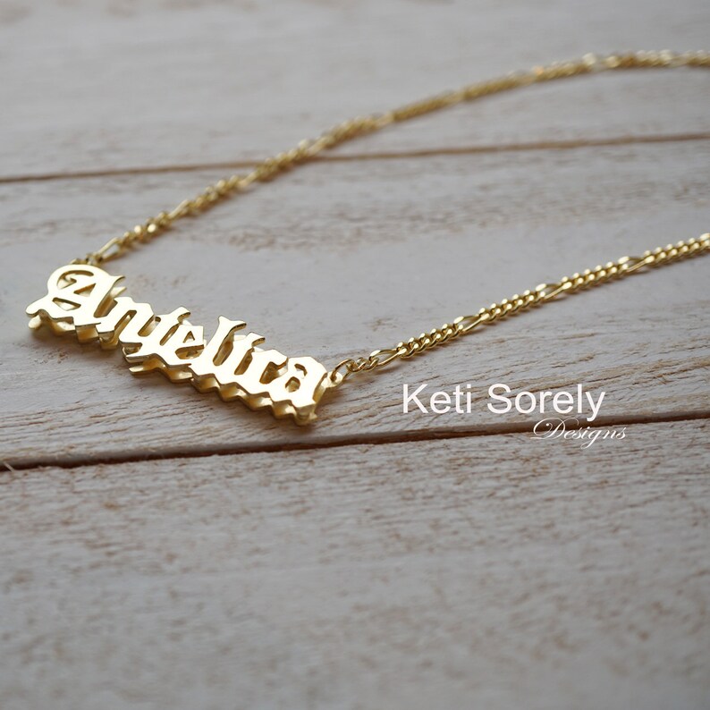 Personalized 3D Name Necklace Celebrity 