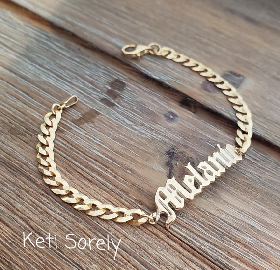 Unisex cheap name bracelets
