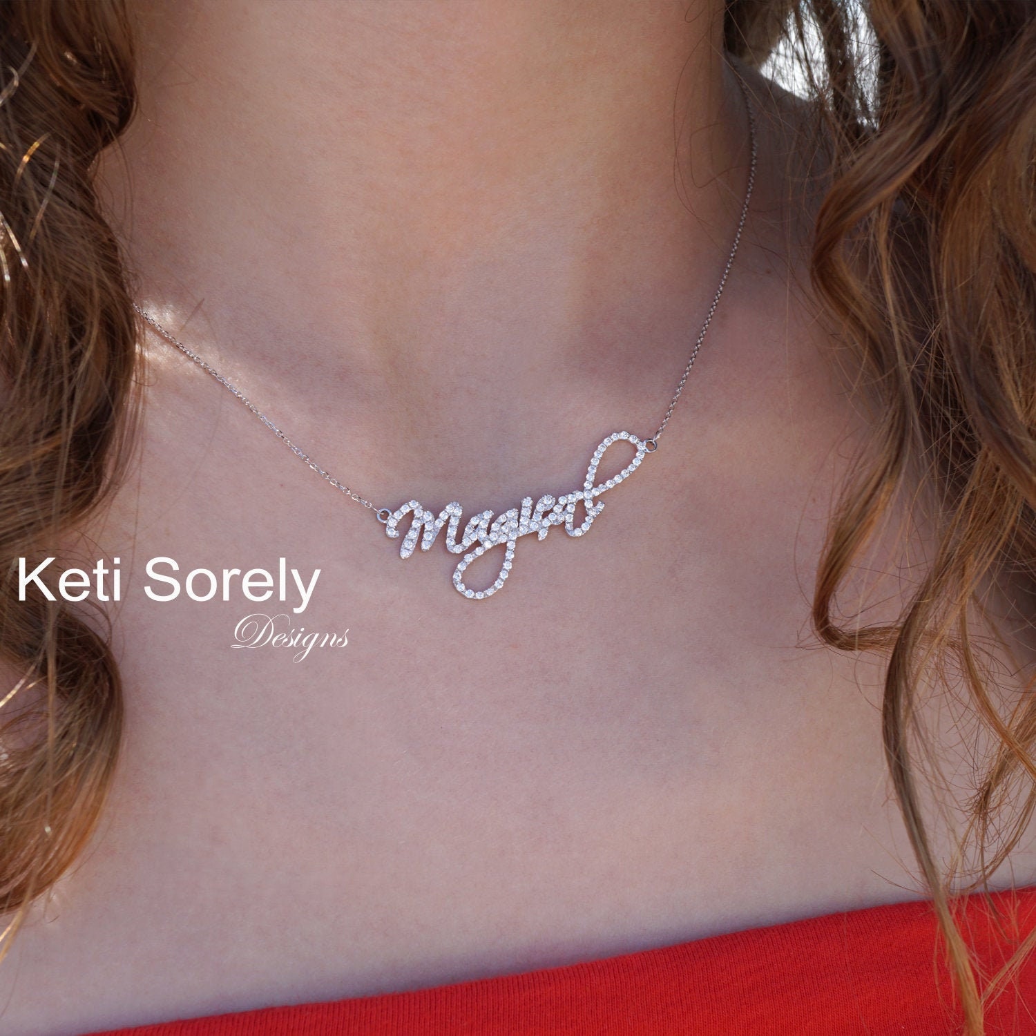 Handmade Fancy Script Name Necklace With Cubic Zirconia Stones Etsy Handmade Fancy Script Name Necklace With Cubic Zirconia Stones Etsy