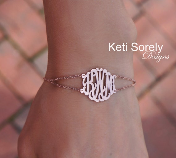 Etsy monogram bracelet best sale