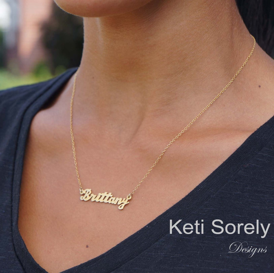 Personalized Name Necklace Customize It With Your Name Nameplate
