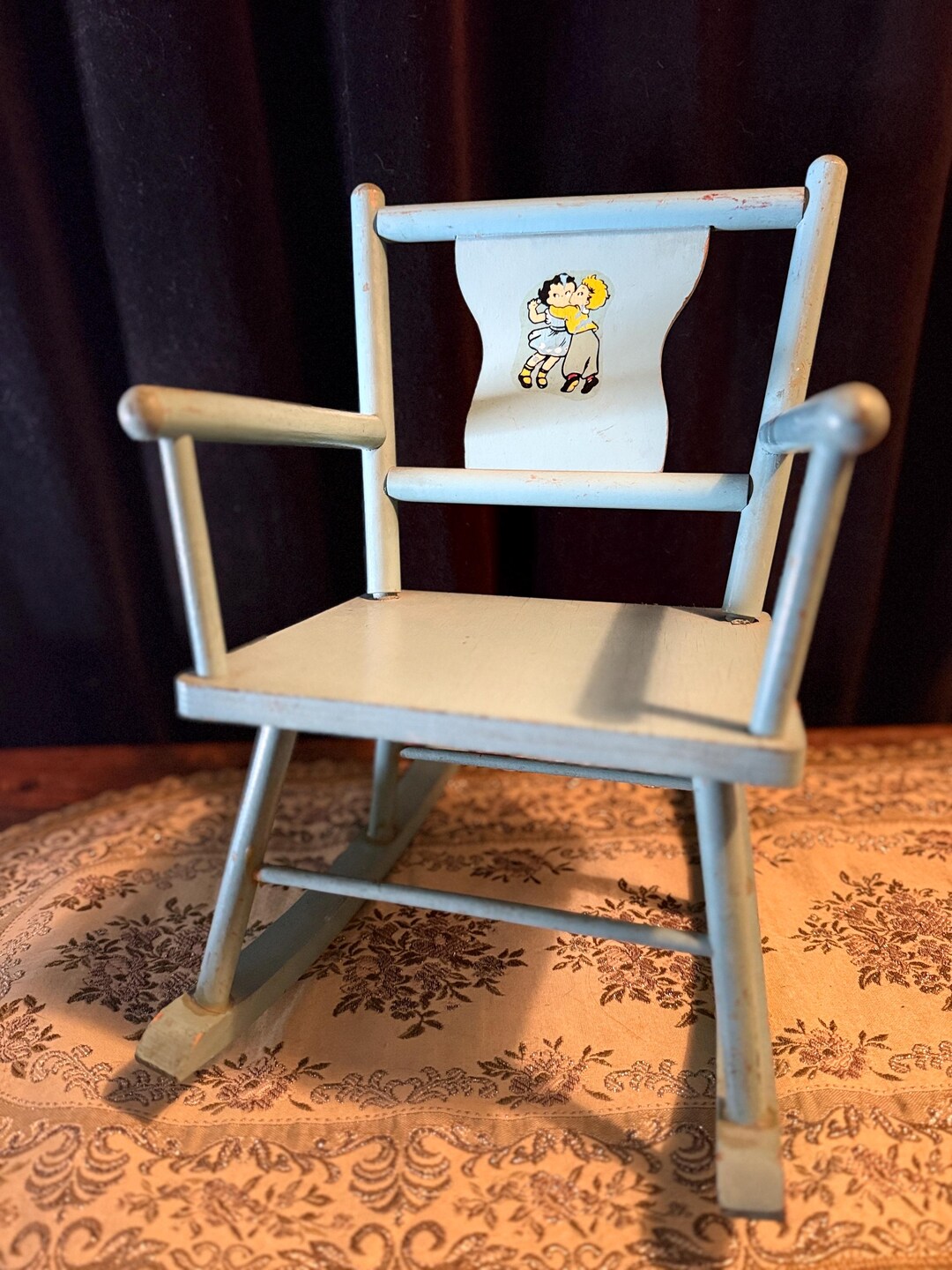 Toy Size Rocking Chair Vintage Doll-sized Rocking Chair | Creepy Cute Nursery Vibes ...