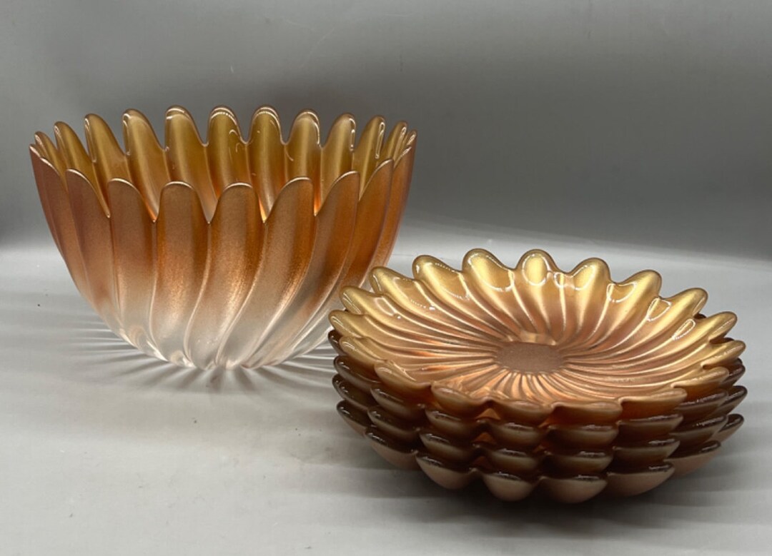 Vintage Studio Nova Solaris Gold 9 Bowl Etsy