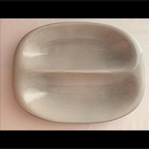 Vintage Russell Wright by Steubenville Divided Serving Platter – Mid-Century Modern Ceramic Dish