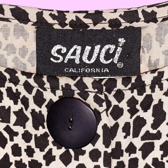 1990s SAUCI CA Leopard Top - image 4