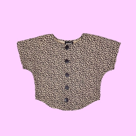 1990s SAUCI CA Leopard Top - image 1