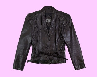 winlit leather jacket 80s