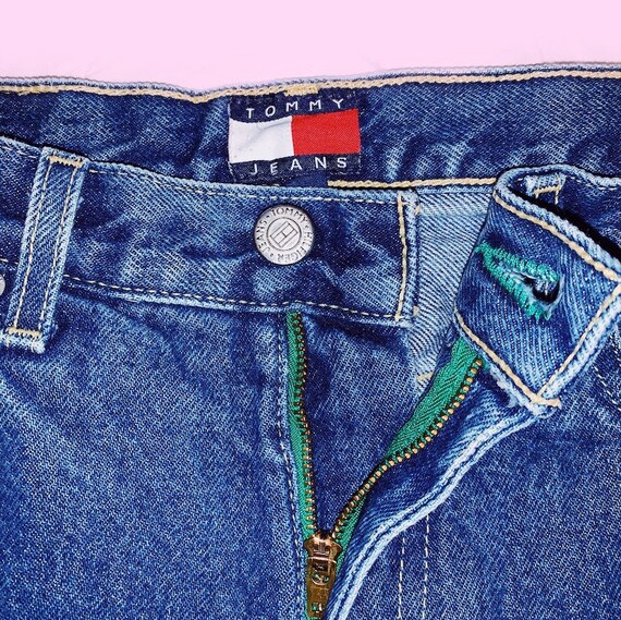 1990s Meat Is Murder Shredded Tommy Hilfiger Jeans - image 4