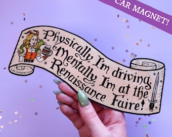 Renaissance Faire - CAR MAGNET - Bumper Magnet