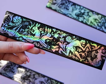 Rabbits vs Skeletons - Holographic Sticker