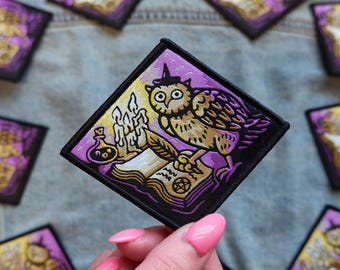 Owlchemist - Woven Iron-On Patch