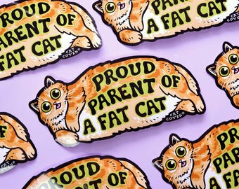 Fat Cat (Orange) - Bumper Sticker
