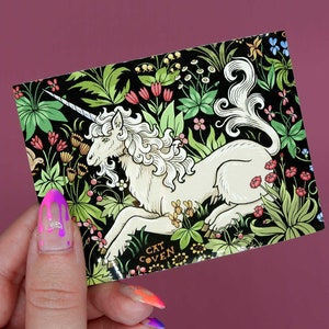 Unicorn Tapestry - Vinyl Sticker