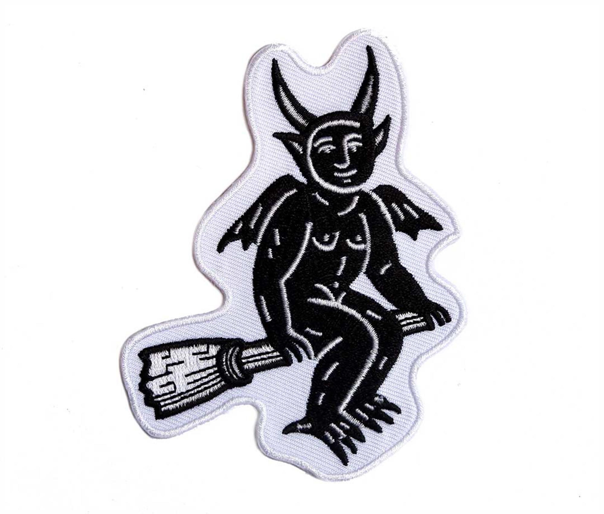 Devil Patch DESTROYER 666 - Logo Shaped -- Embroidered Patch.JPG Admit One Hell - Foto 3