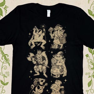 Join Our Quest - Screen Print T-shirt - Fantasy Animal Friends Cottagecore