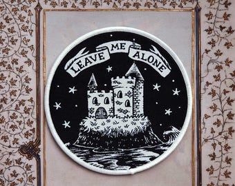 Leave Me Alone - Woven Iron-On Patch
